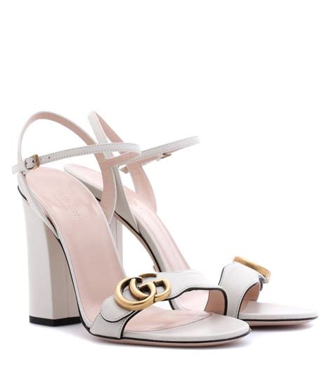 gucci heels cream|gucci plastic heels.